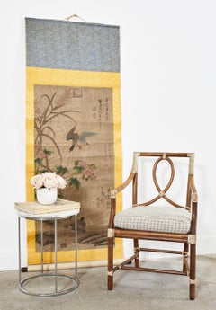 Chinese Hanging Scroll Landscape with Birds and Flowers