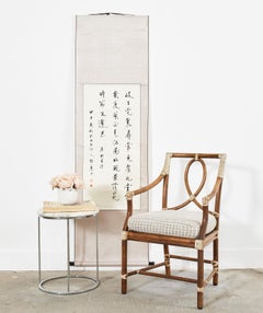 Chinese Hanging Scroll Pair of Poetic Couplets Signed