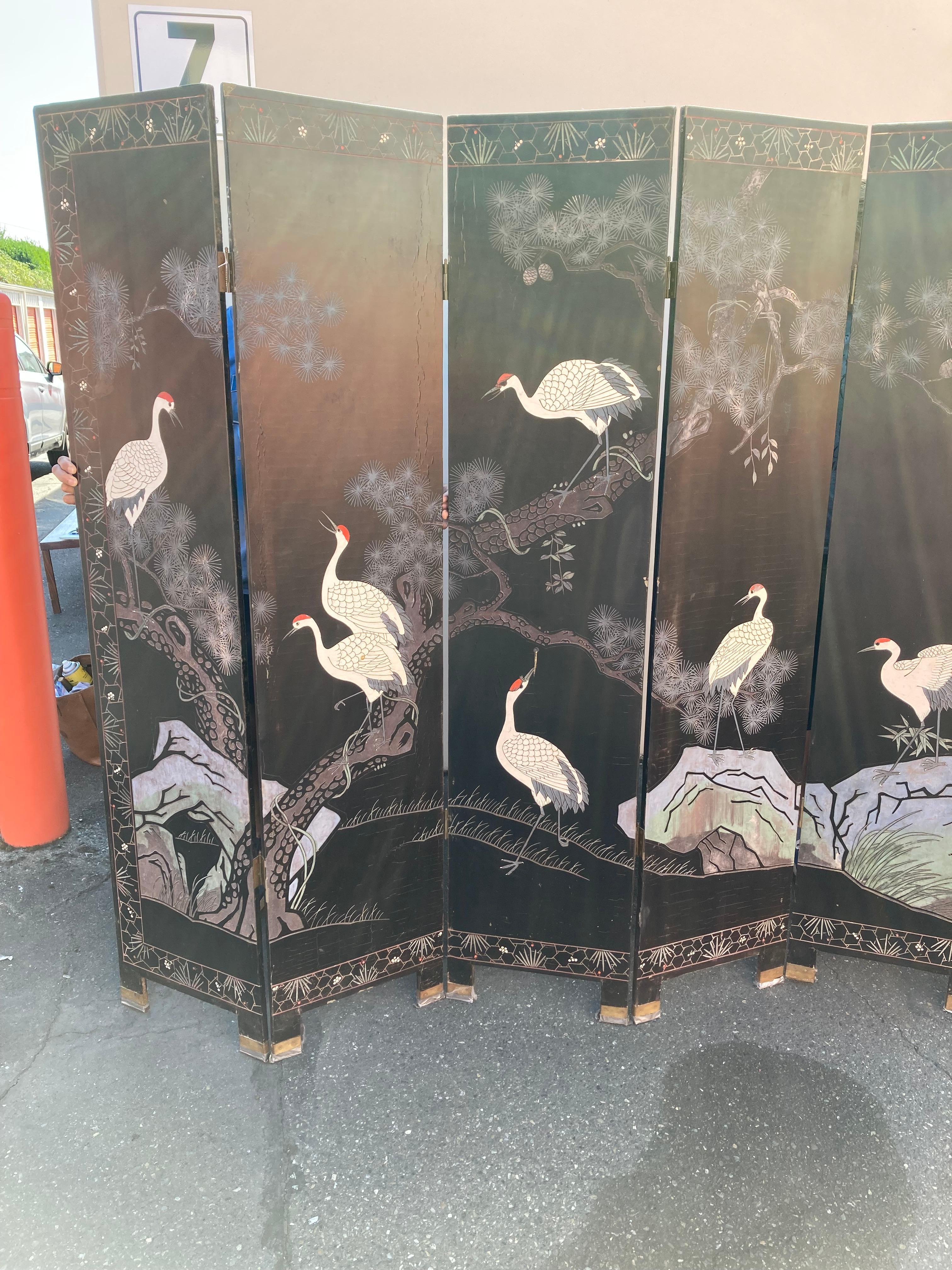 Chinese Export Chinese Hard Stone Inlaid Double Sided Screen For Sale