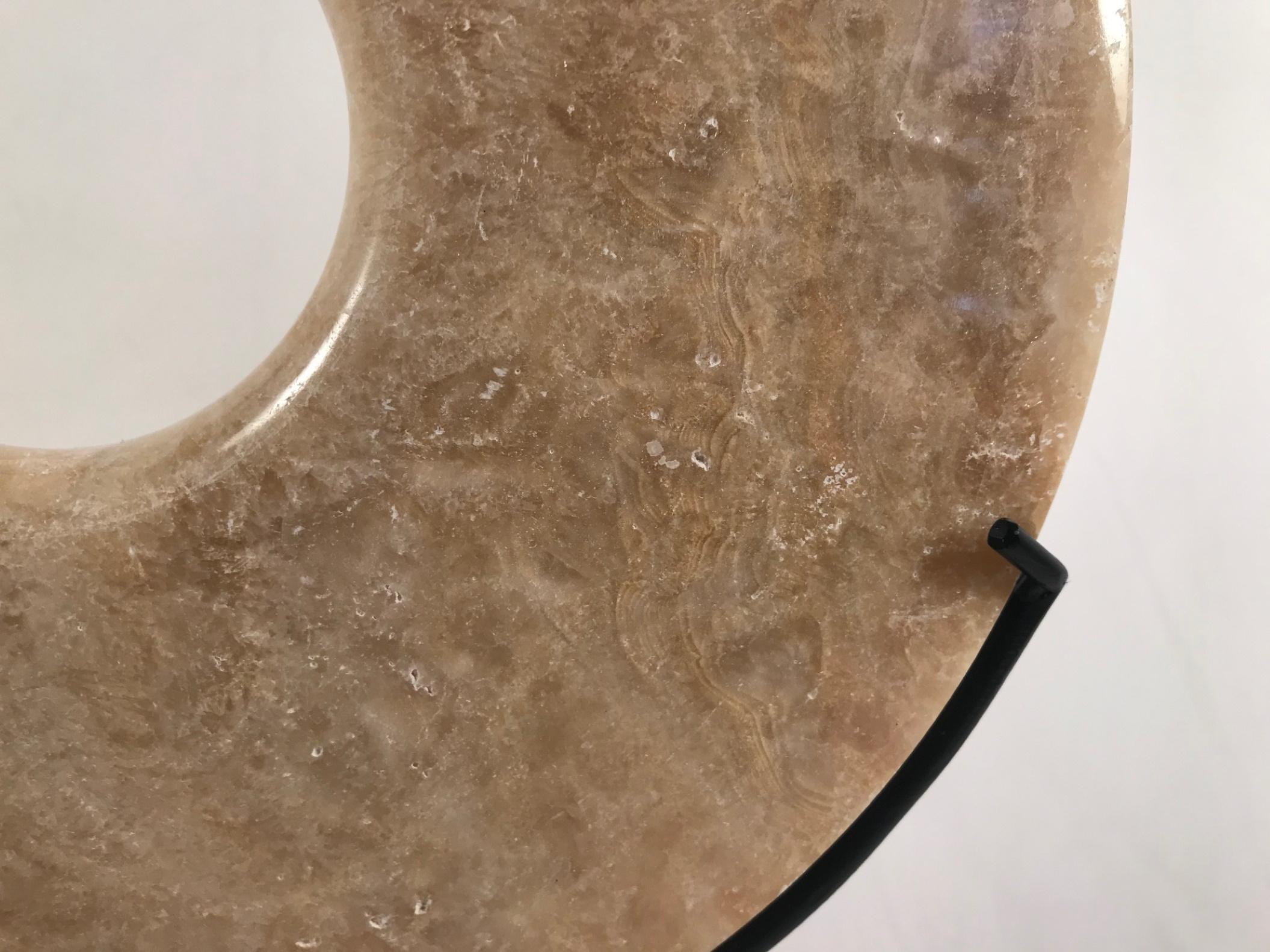 Marble Chinese Hardstone Bi Disc