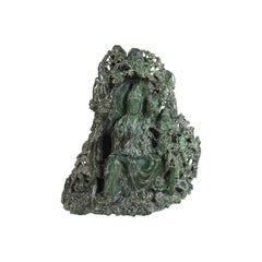 Chinese Hardstone Carving of a Guanyin, China, Late 20th Century