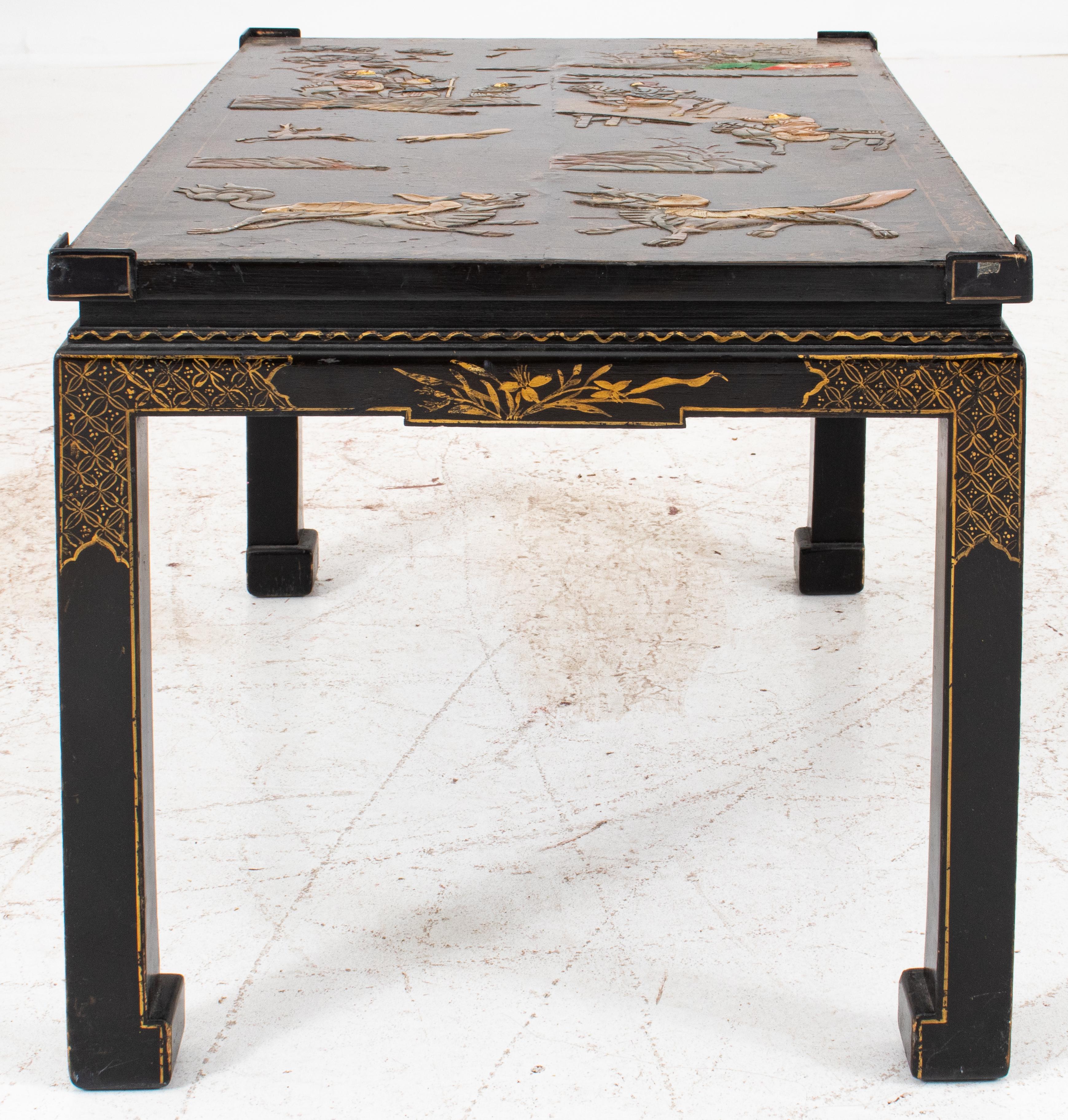 Stone Chinese Hardstone Inlaid Panel Mounted as a Table