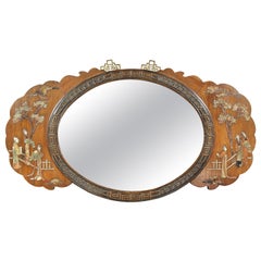 Antique Chinese Hardstone Mirror