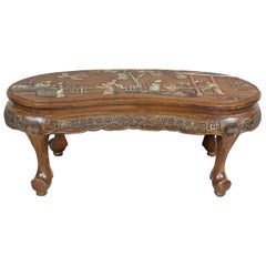 Chinese Hardstone Mounted Coffee Table