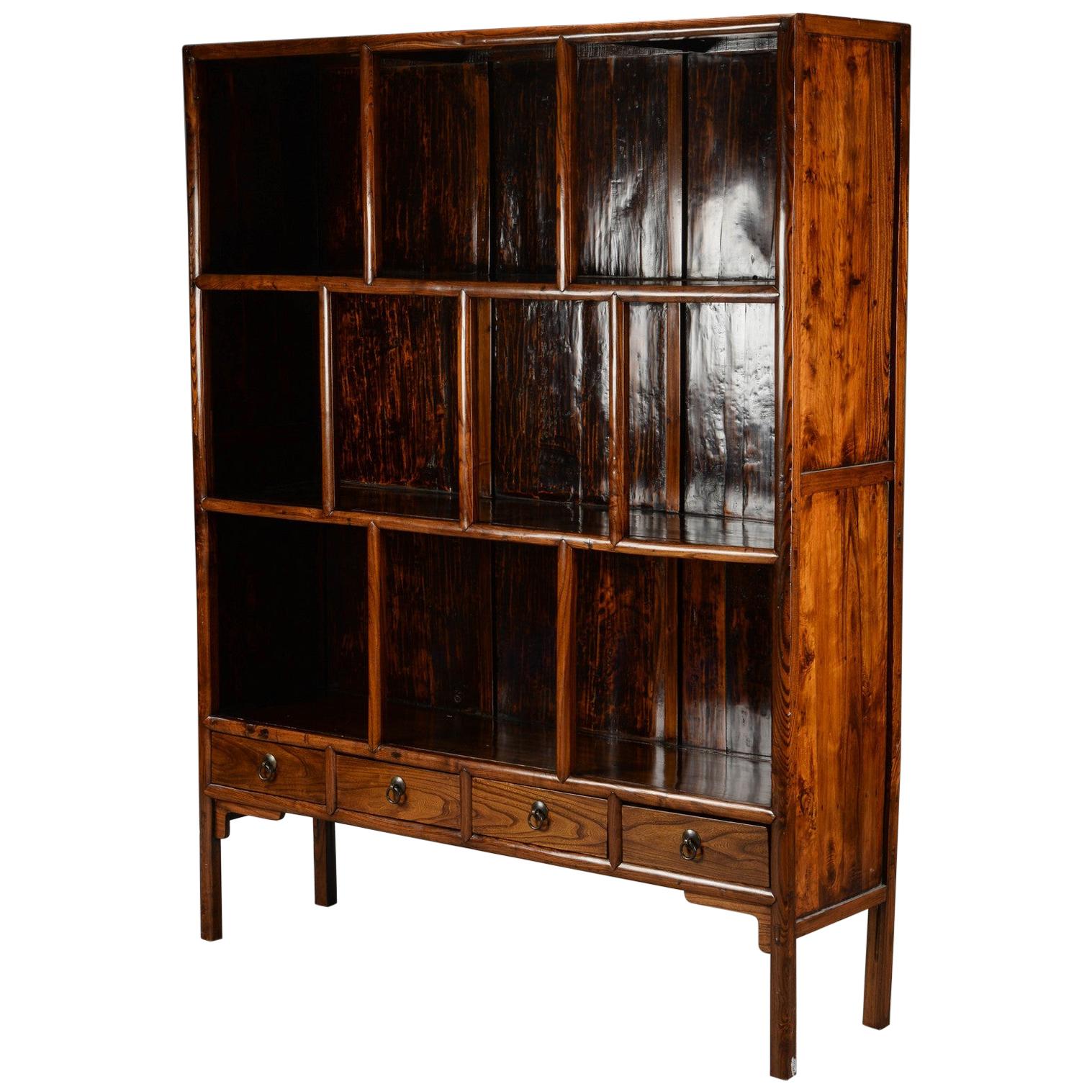 Chinese Hardwood Display Cabinet