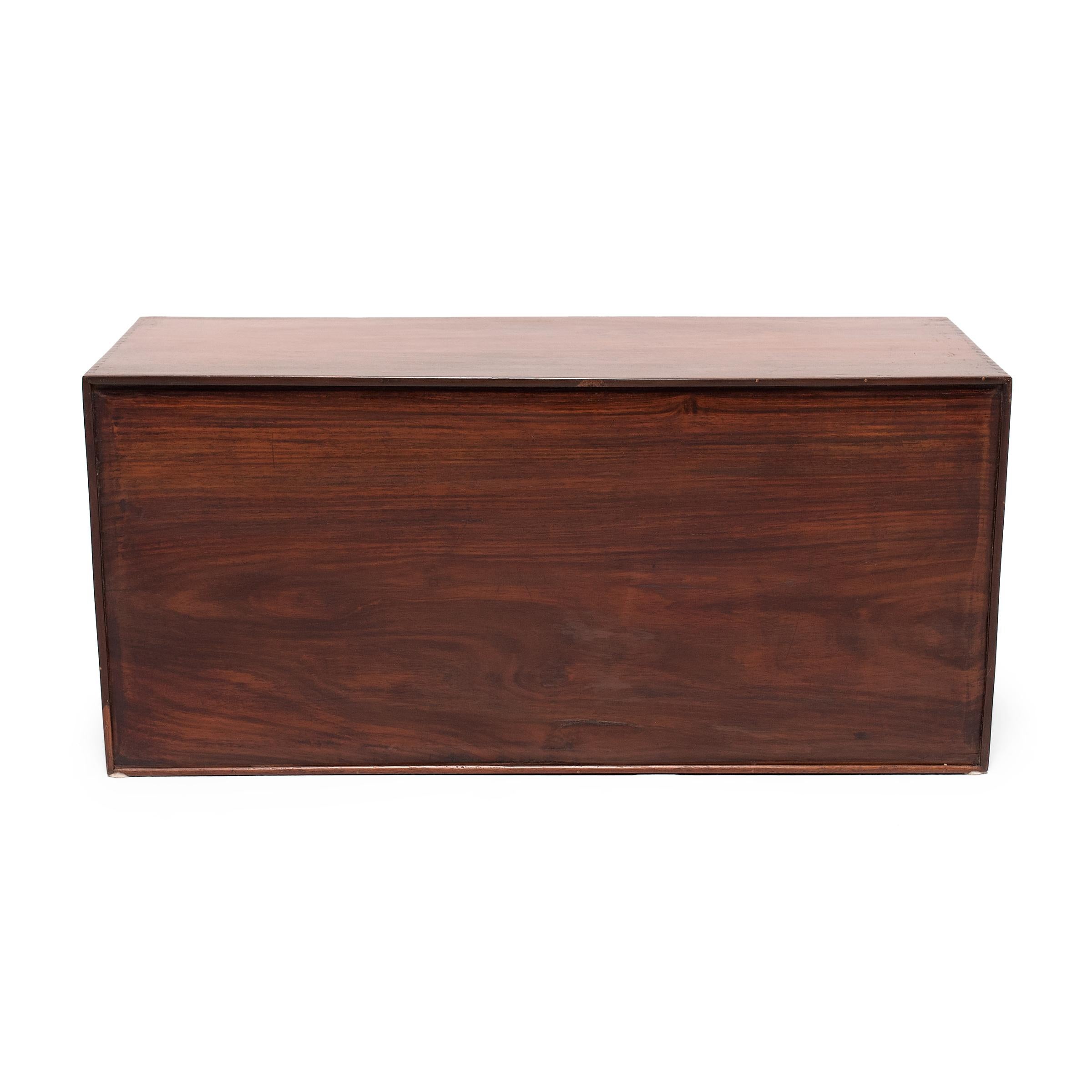 Chinese Four Drawer Document Box, C. 1900 In Good Condition In Chicago, IL