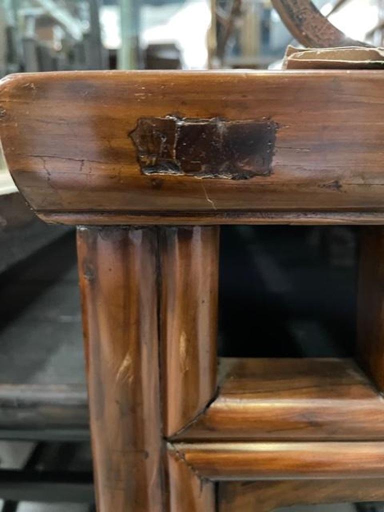 Chinese hardwood Long Rectangular Console Table For Sale 9