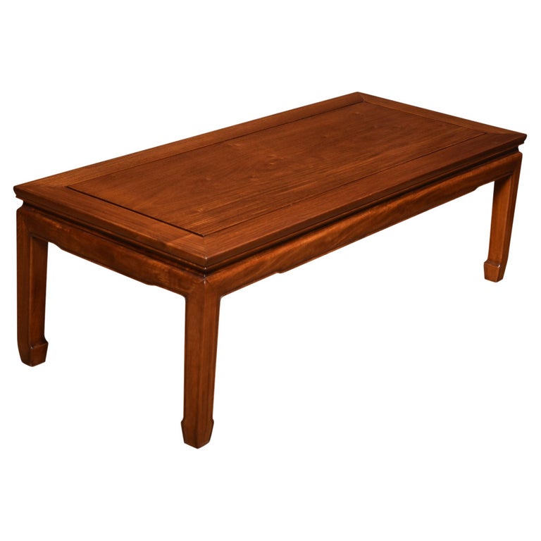 Chinese Hardwood Low Coffee Table For Sale
