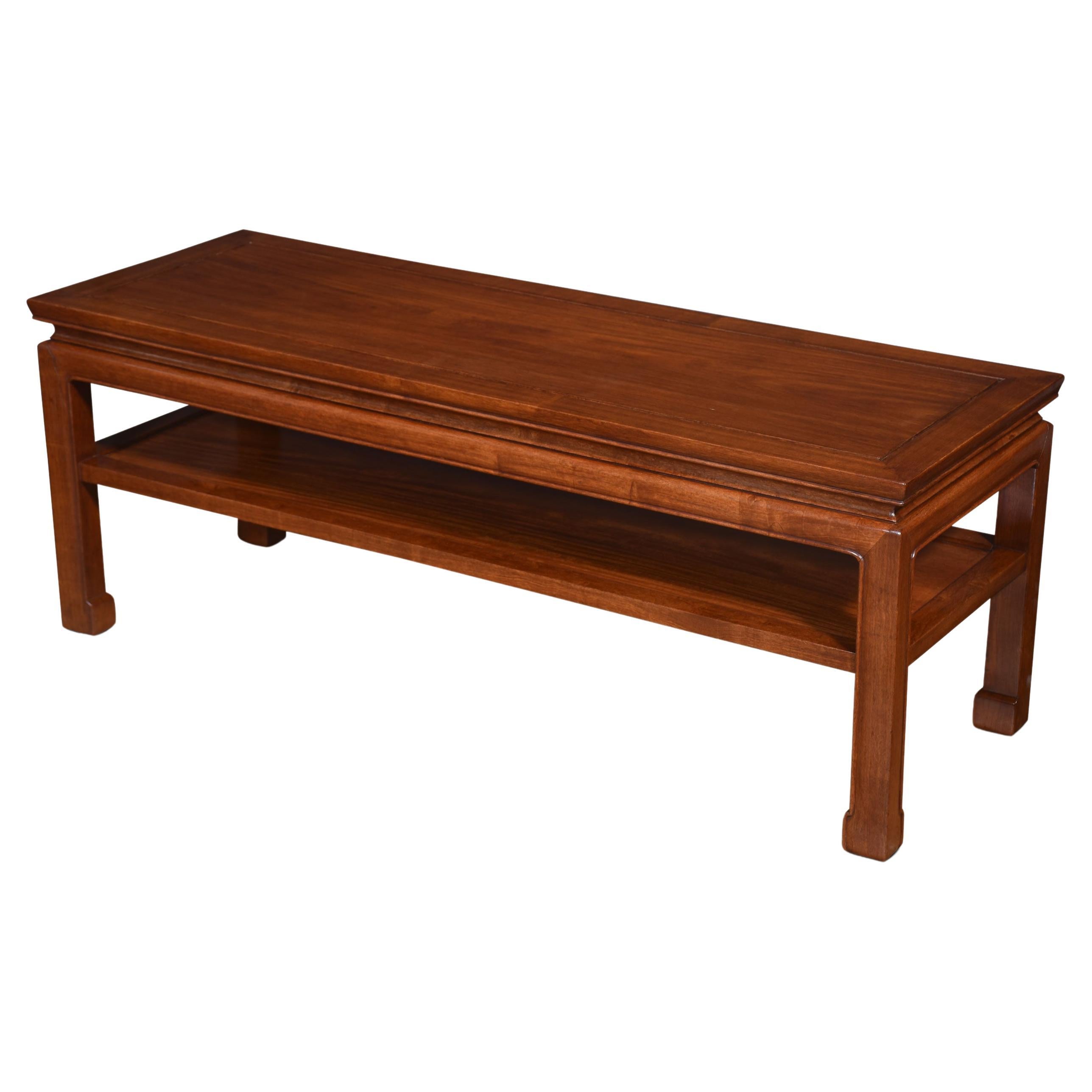 Chinese hardwood low coffee table For Sale