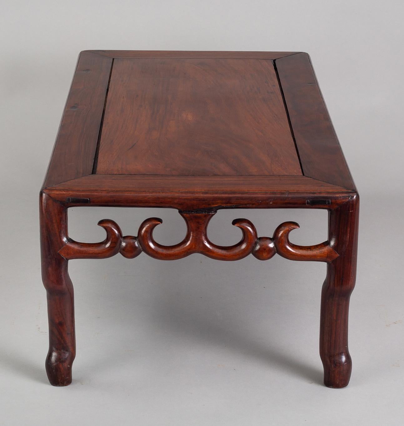 Mid-19th Century Chinese Hardwood Low Table For Sale