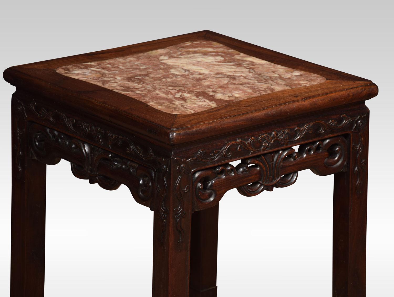 19th Century Chinese Hardwood Occasional Table