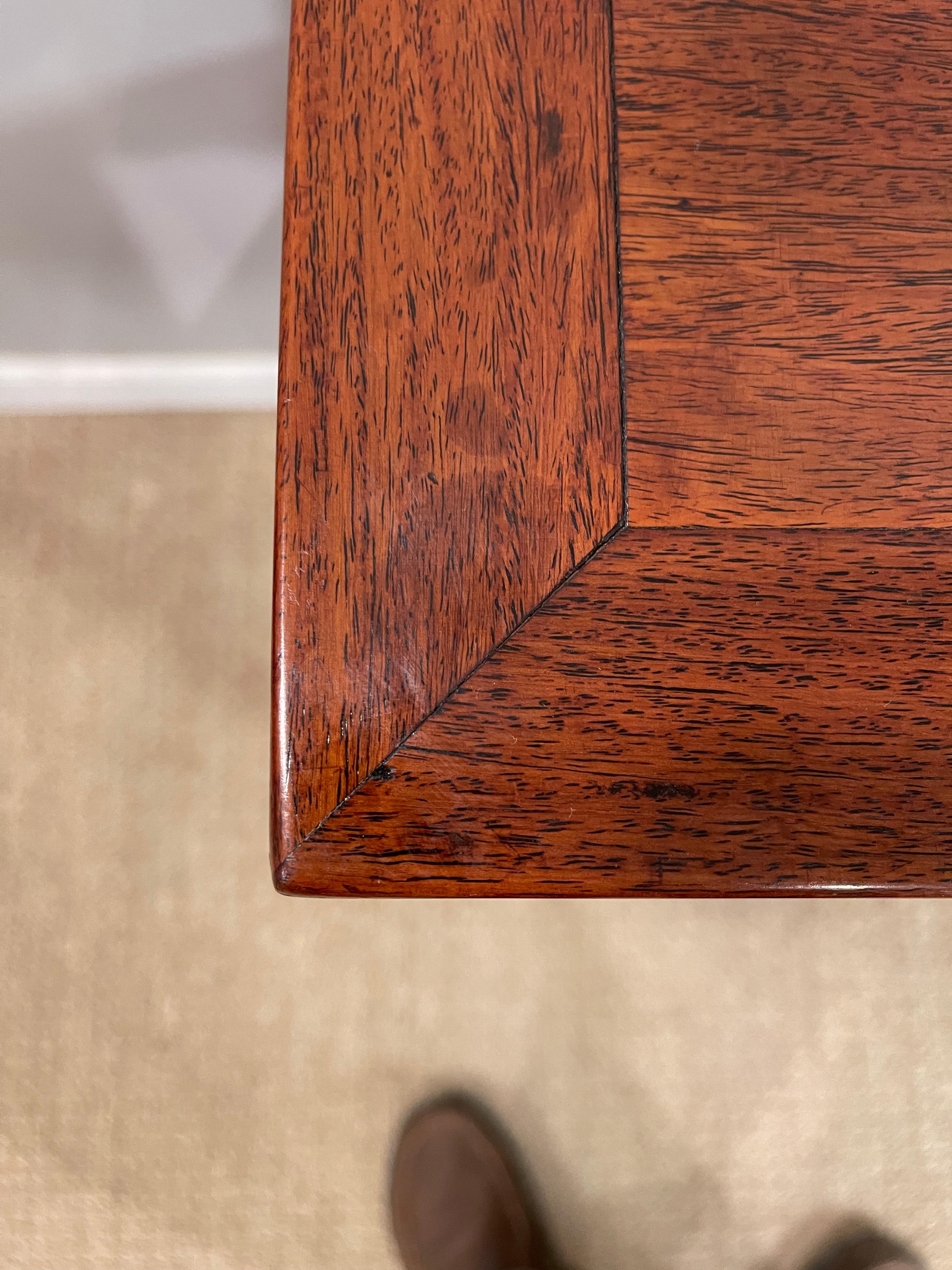 Chinese Hardwood 'Hungmu' Tea Table, Late 19th Century / Early 20th Century For Sale 7