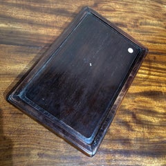 Chinese Hardwood Tray with Inlaid Mother of Pearl Scene, 18th-19th Century