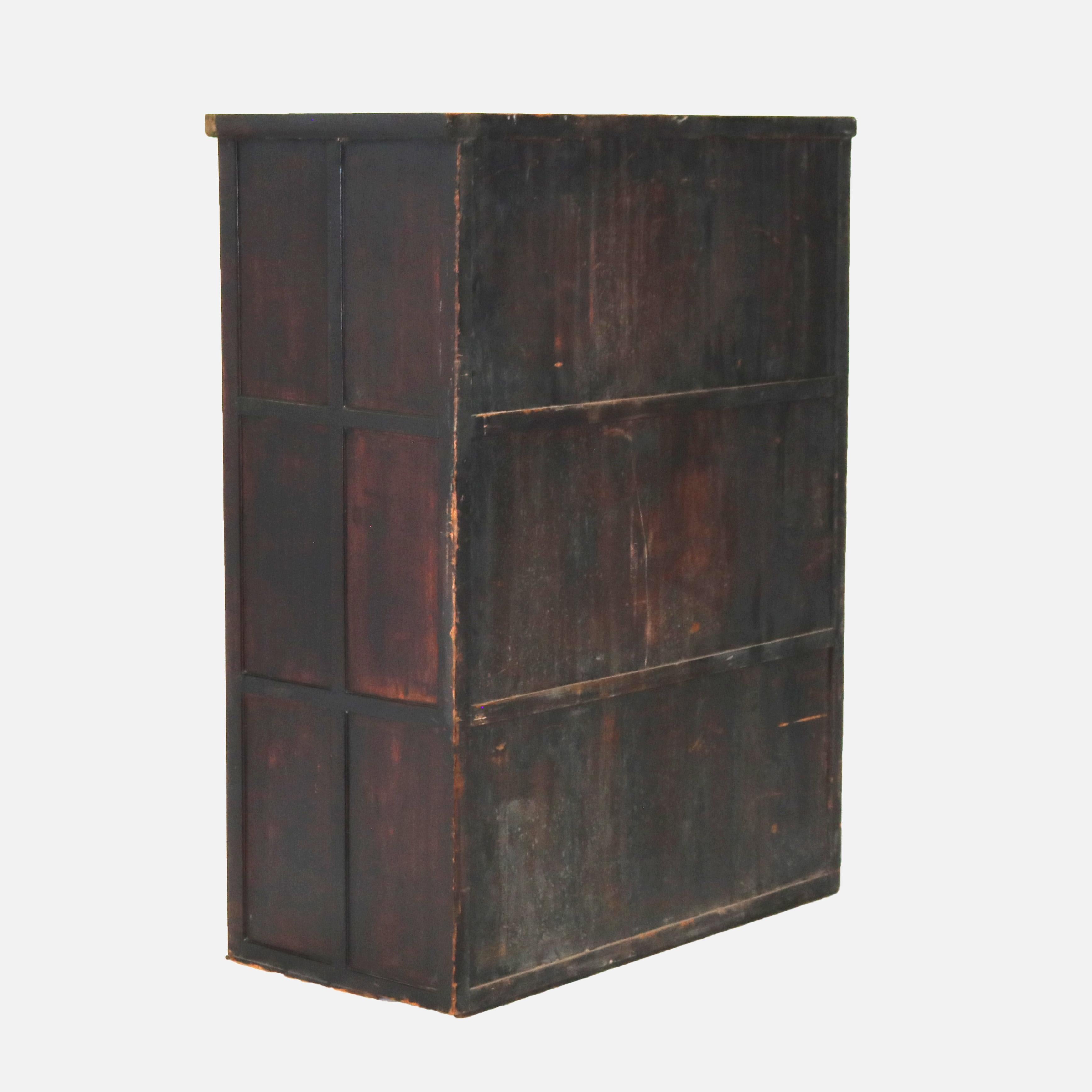Chinese Hardwood Wedding Cabinet with Mirrors & Mother of Pearl Inlay, 19thC For Sale 6