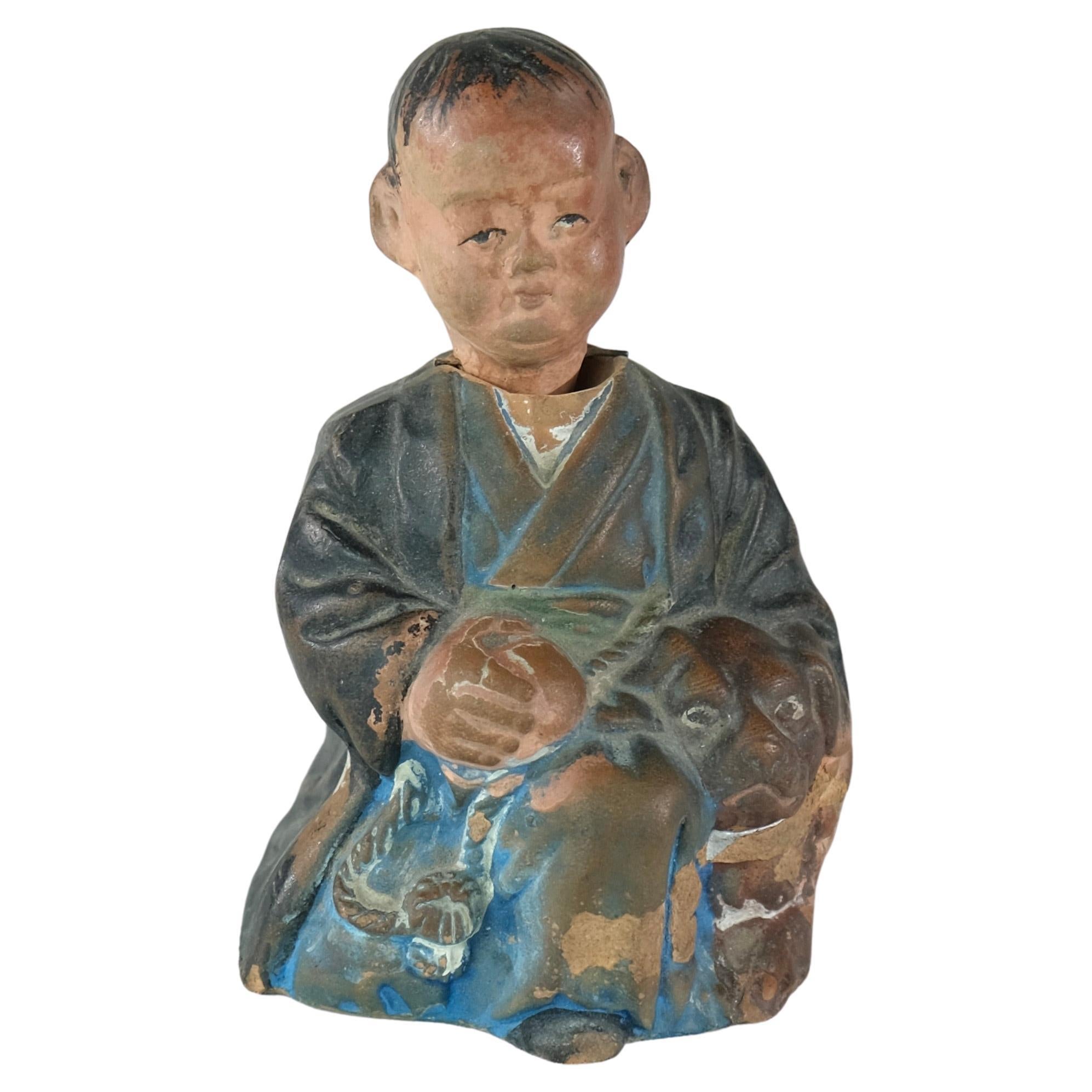 Chinese Head Doll, Early 20th C For Sale