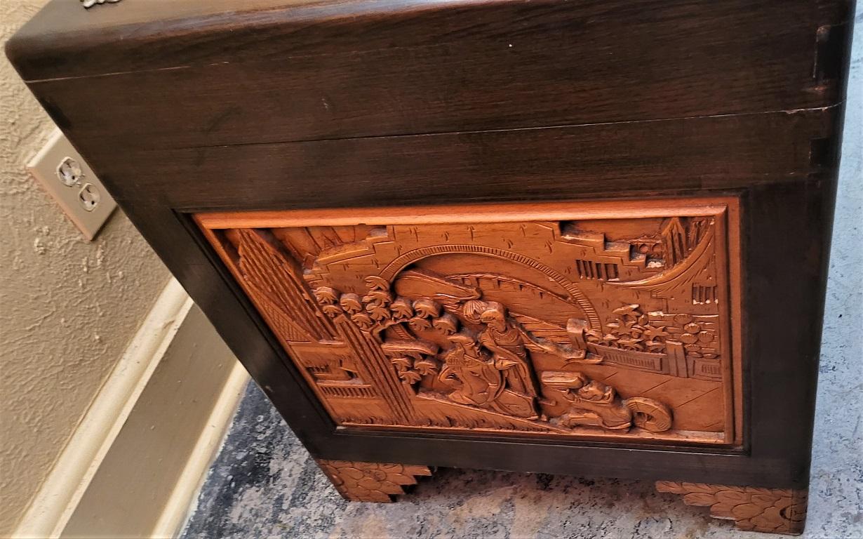 chinese hand carved chest