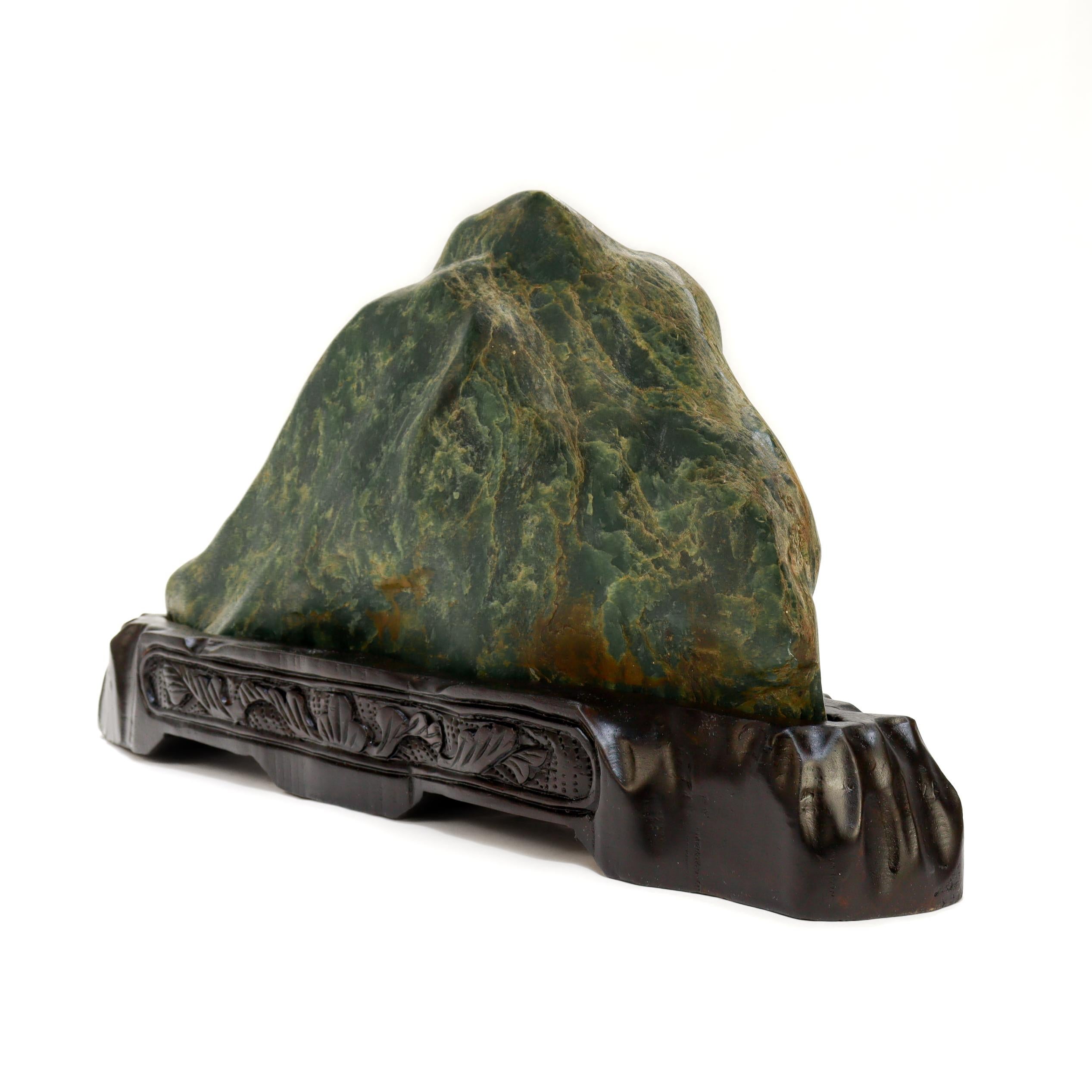 Chinois Pierre d'érudit chinoise en jade néphrite en vente