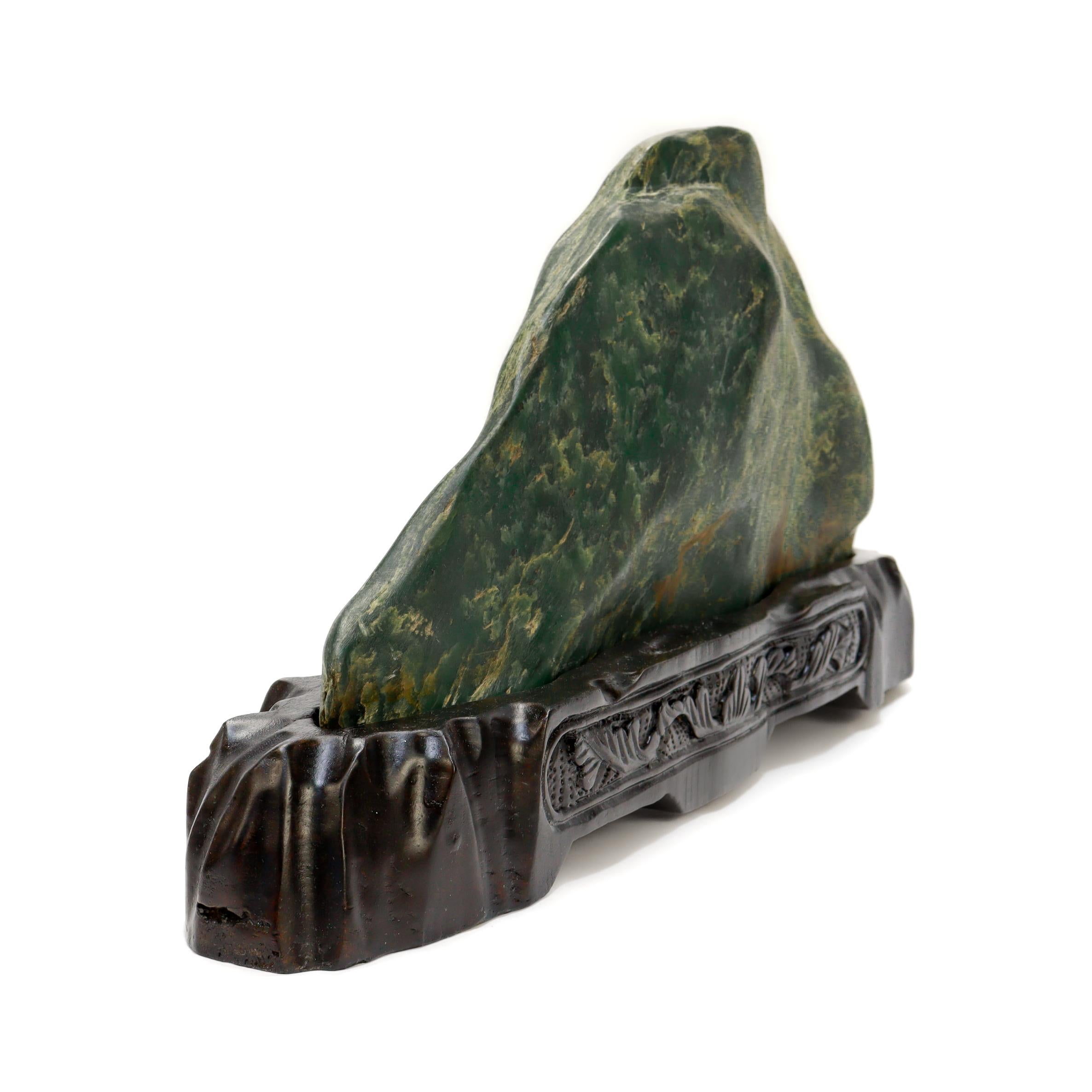 Jade Pierre d'érudit chinoise en jade néphrite en vente