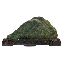 Piedra erudita china de jade nefrita de Hetian