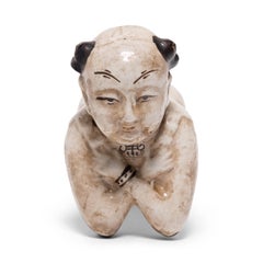 Chinese Ho Ho Boy Headrest, circa 1900