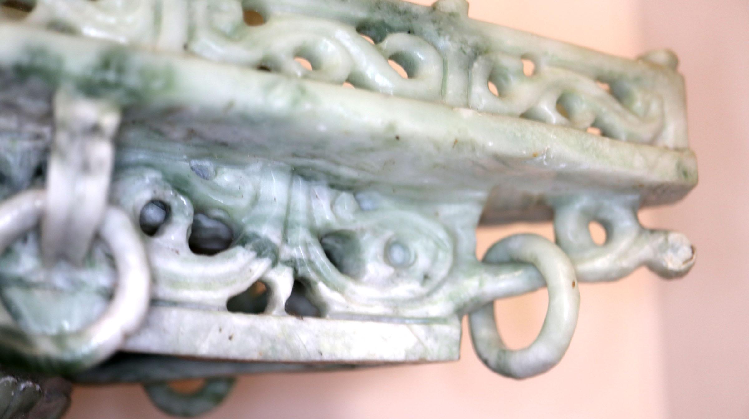 Hand-Carved Chinese Honan Jade Censer