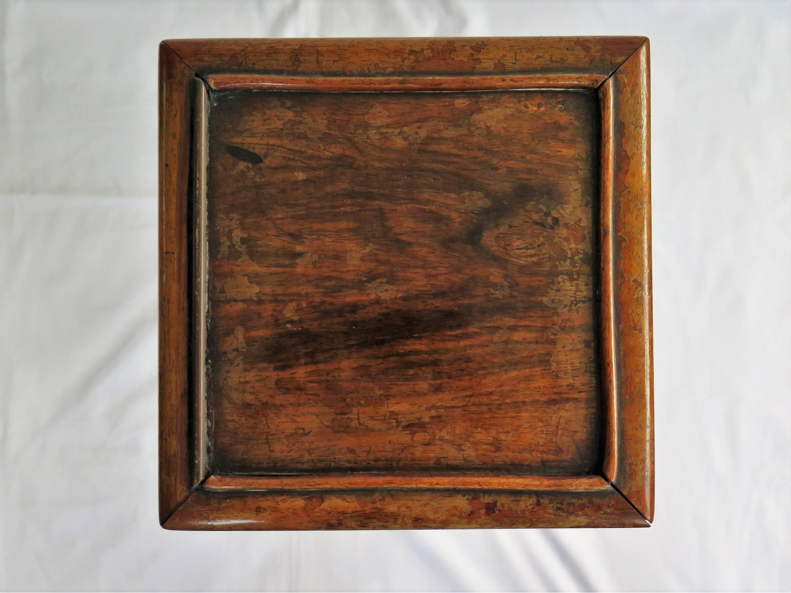 Chinese Hongmu Hardwood Stand or Side Table, 19th Century Qing In Good Condition In Lincoln, Lincolnshire