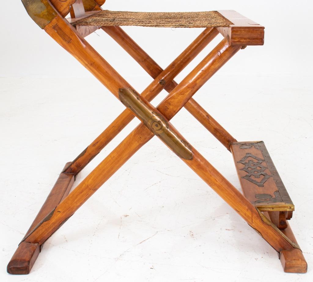 19th Century Chinese Hongmu Wood Quanyi Folding Chairs, Pair For Sale