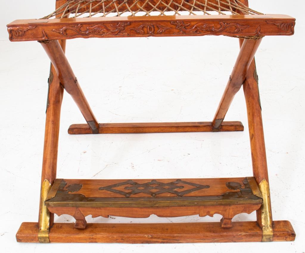 Chinese Hongmu Wood Quanyi Folding Chairs, Pair For Sale 1
