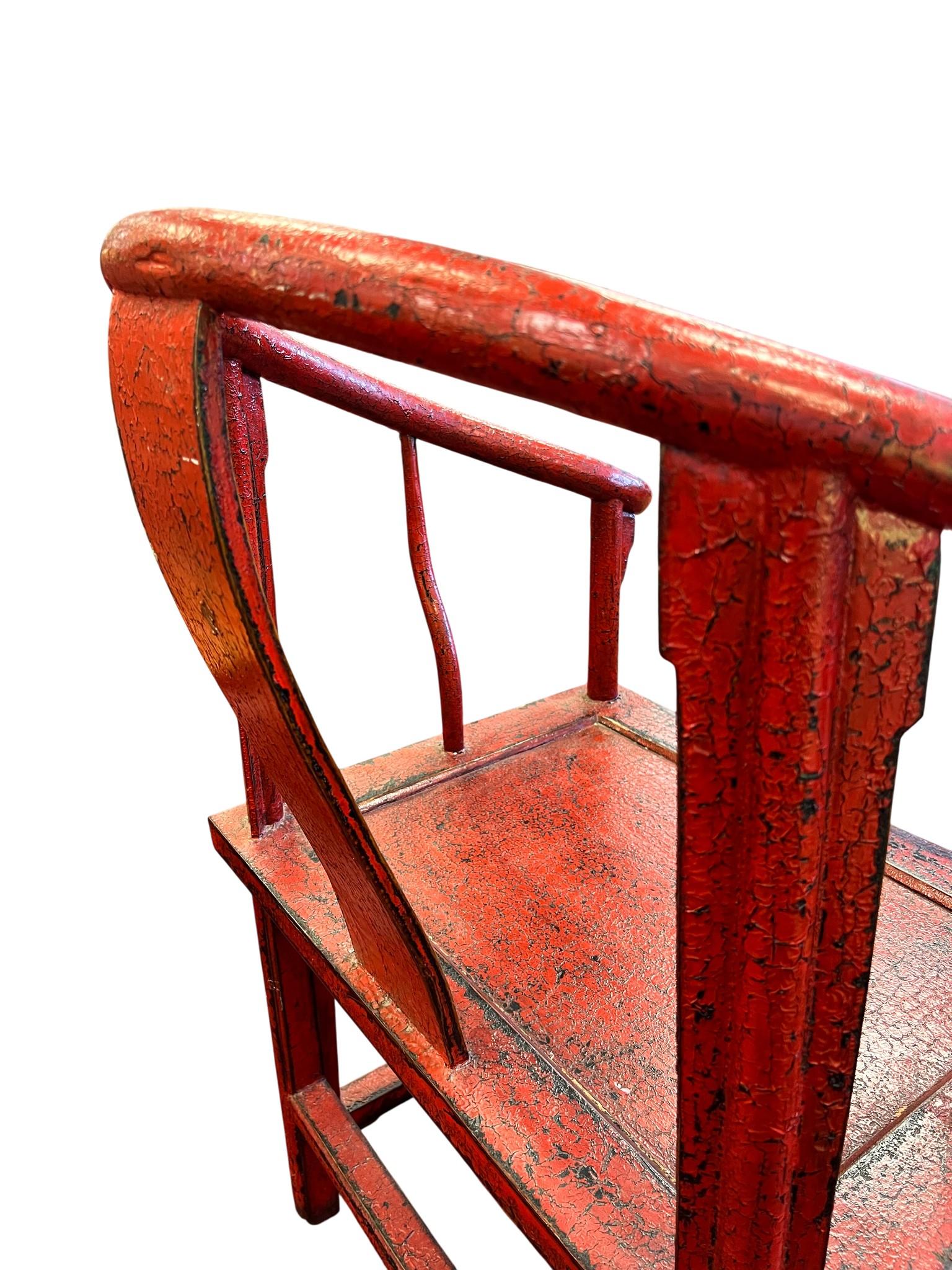 Poltrona cinese con schienale a ferro di cavallo (Quanyi) in vendita 9