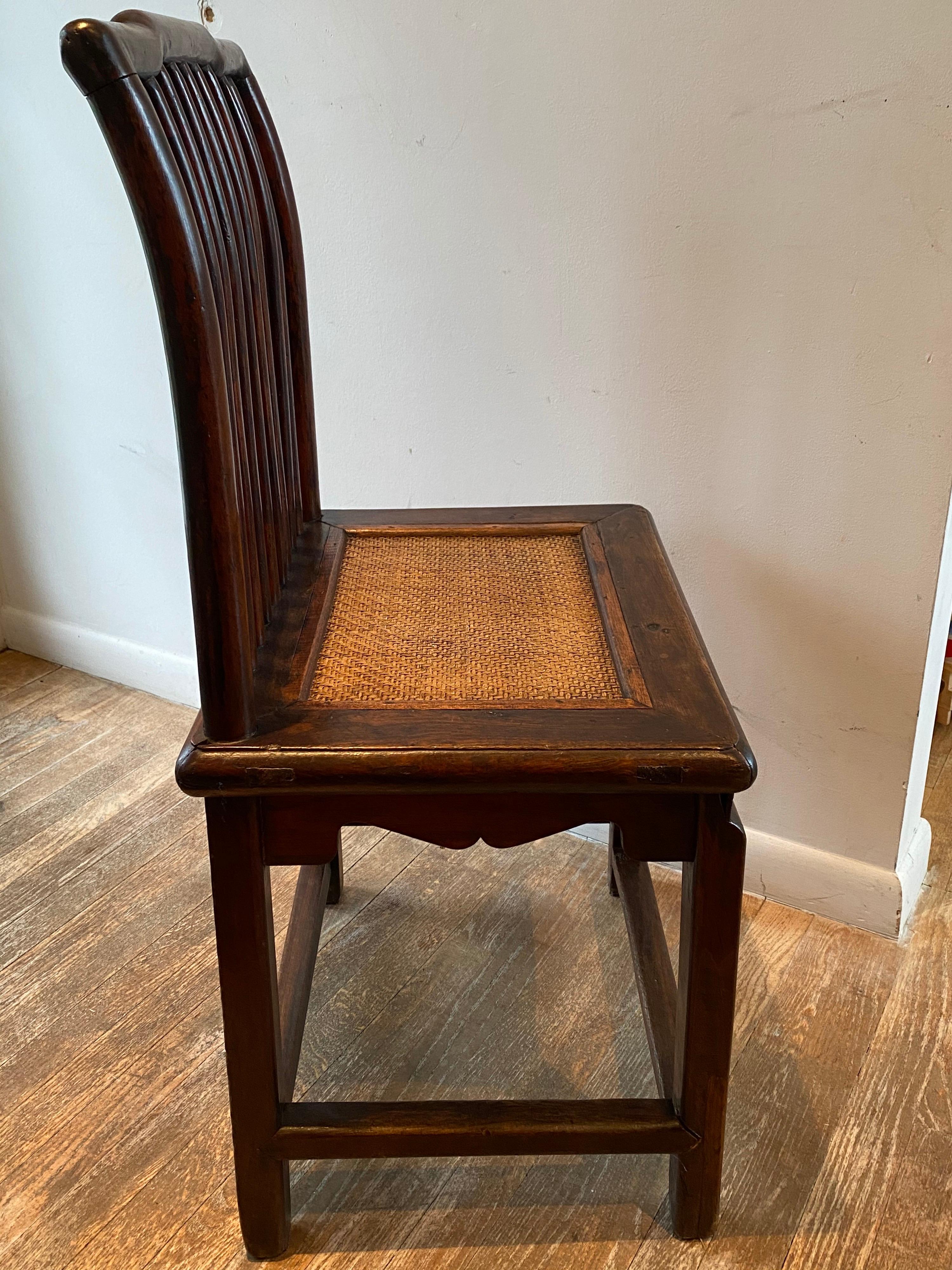 Chaise chinoise Huanghuali à dossier en fuseau en bois de rose, Meiguiyi, 18e/19e siècle en vente 3