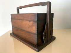 Chinese Huanghuali Stacked Wood Box
