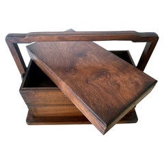 Chinese Huanghuali Stacked Wood Box