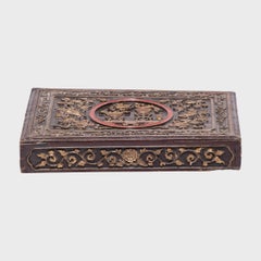 Chinese Hundred Treasures Carved Panel, c. 1800