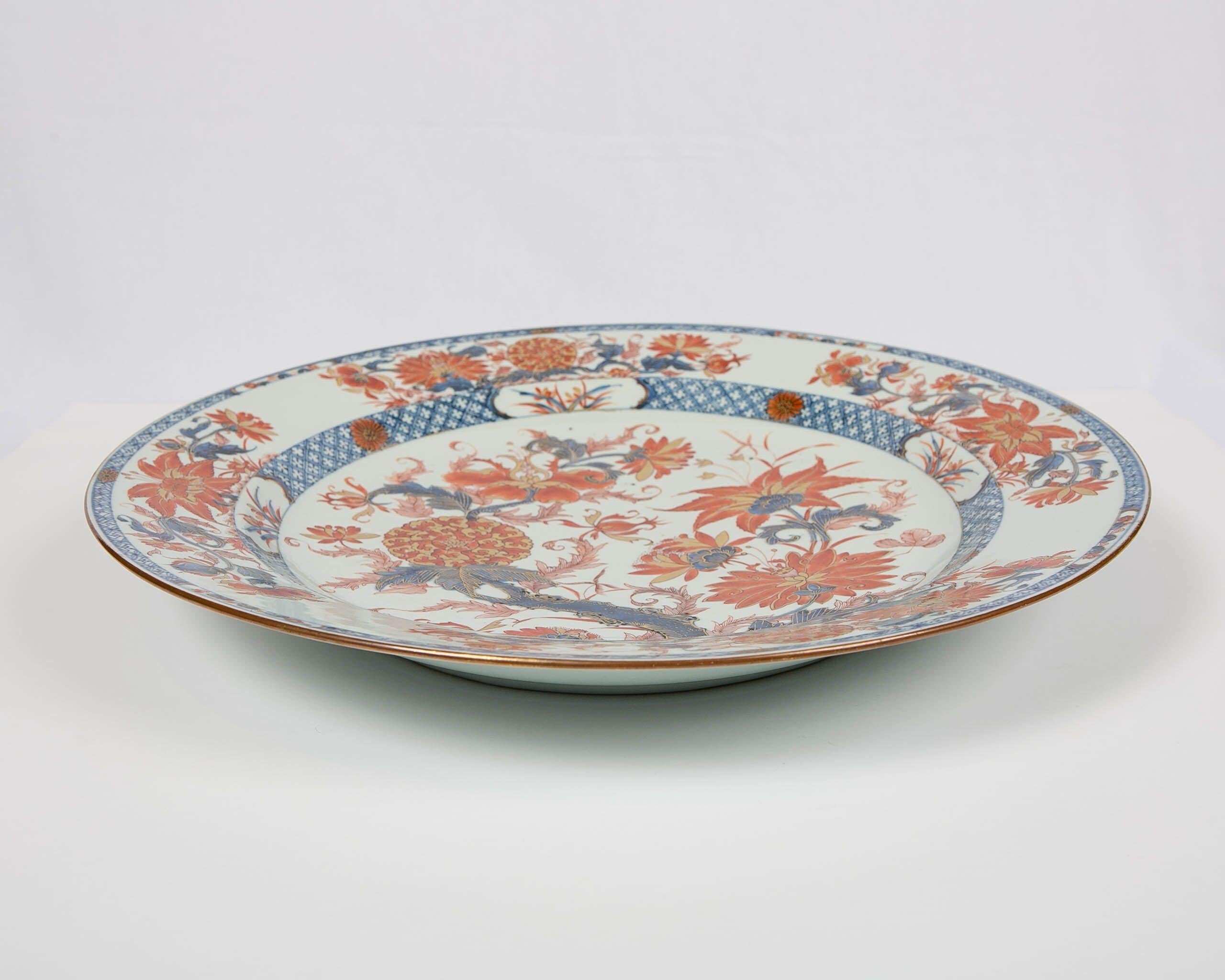 Antique Chinese Imari Charger with Floral Decoration 3
