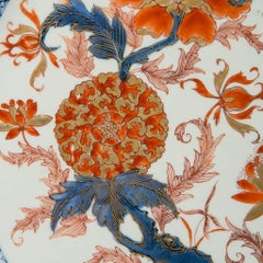 Antique Chinese Imari Charger with Floral Decoration
