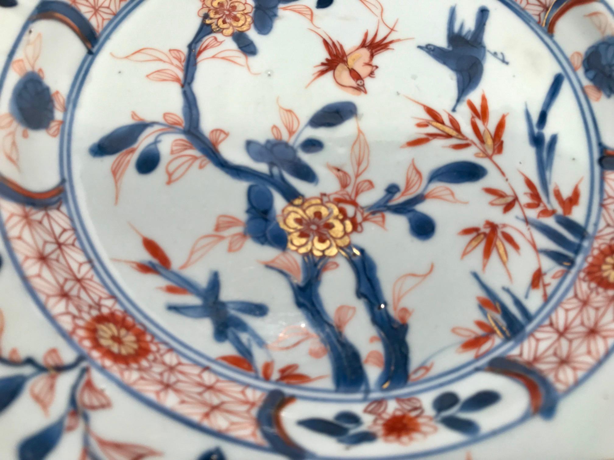 Hand-Crafted  Chinese Imari Export Porcelain Plate