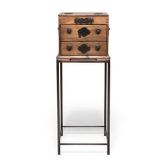 Chinese Immortality Jewelry Box Side Table