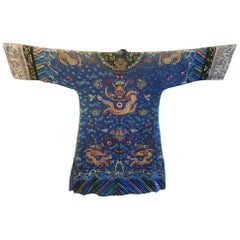 Robe de femme chinoise impériale Quasi-Official Dragon Robe de la dynastie Qing