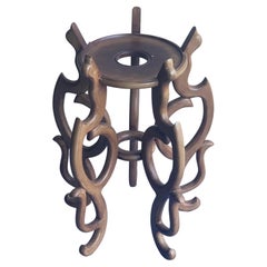Chinese Import Style Wooden Plant Stand