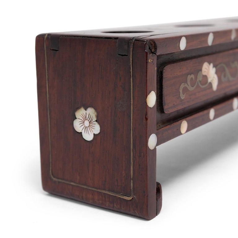 Chinese Incense Box with Mother of Pearl Inlay, C. 1900 at 1stDibs