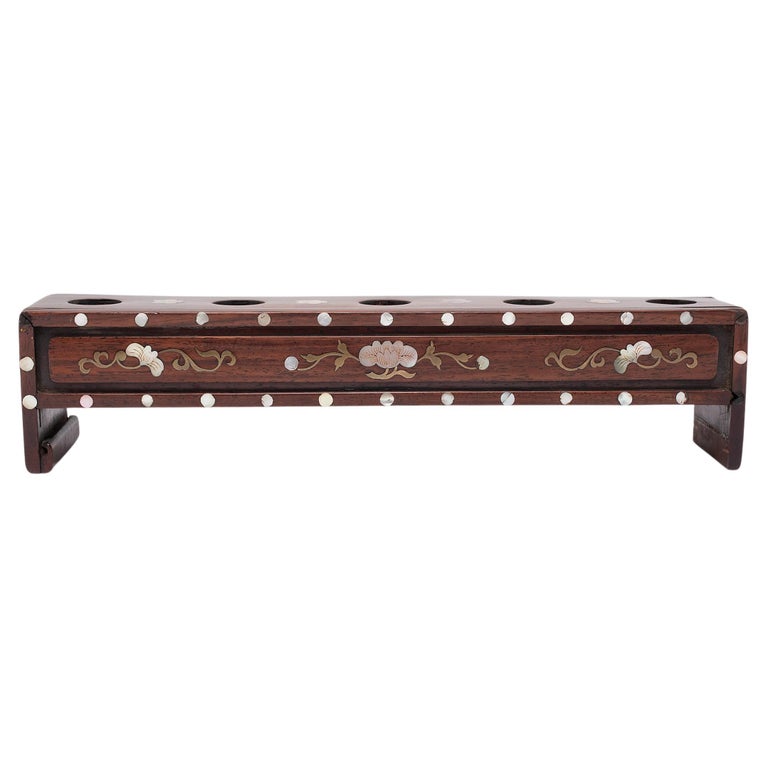 Chinese Incense Box with Mother of Pearl Inlay, C. 1900 at 1stDibs