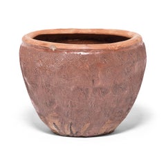 Chinese Incised Terracotta Grain Jar, c. 1900