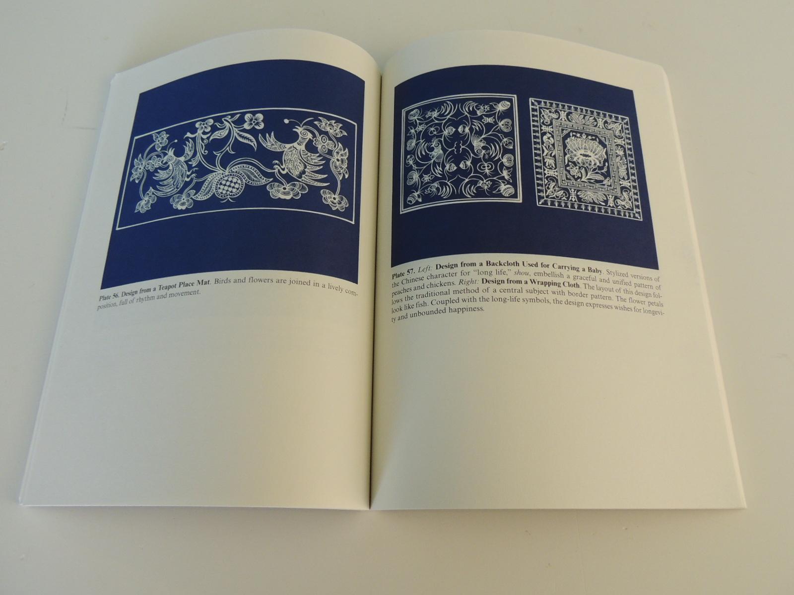 Chinoiserie Chinese Indigo Batik Designs Softcover Book For Sale