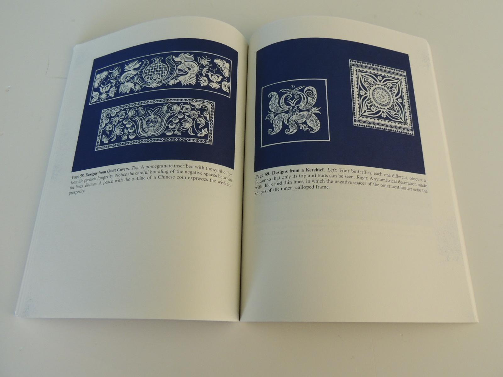 North American Chinese Indigo Batik Designs Softcover Book For Sale