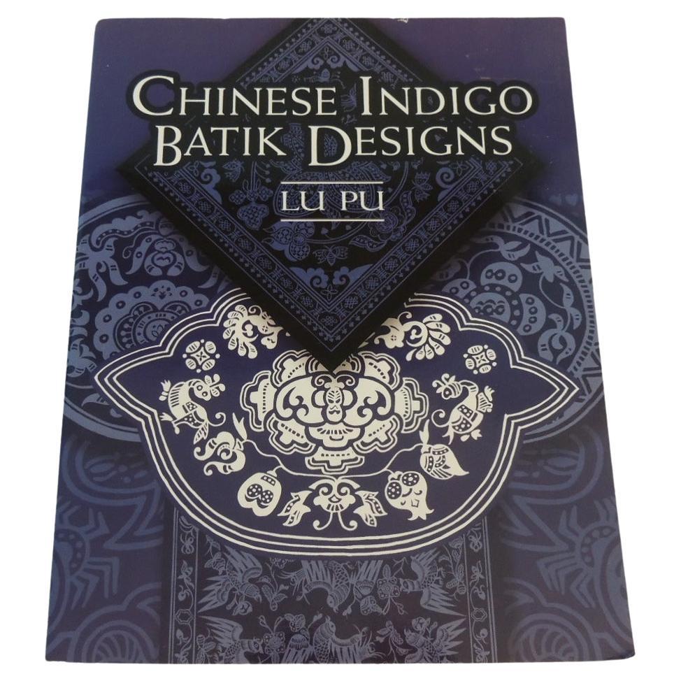 Chinese Indigo Batik Designs Softcover Book For Sale