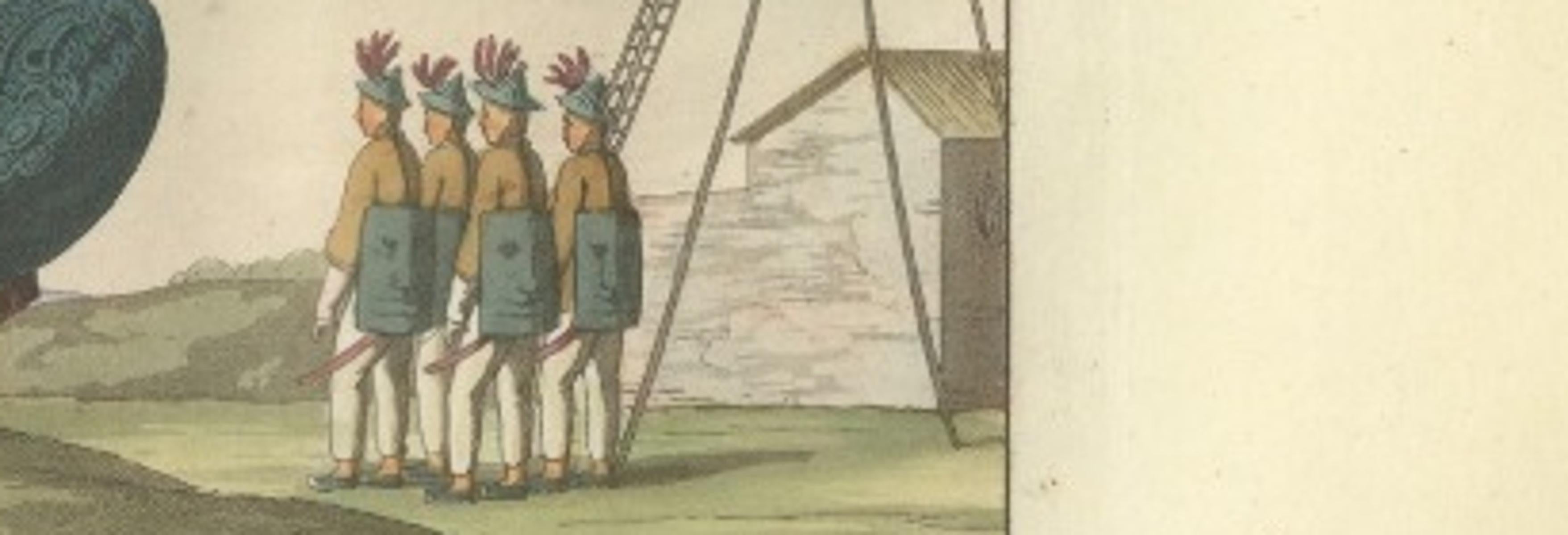 Chinese Infantry and Cavalry – Military Costumes, Ferrario, Florence, 1815