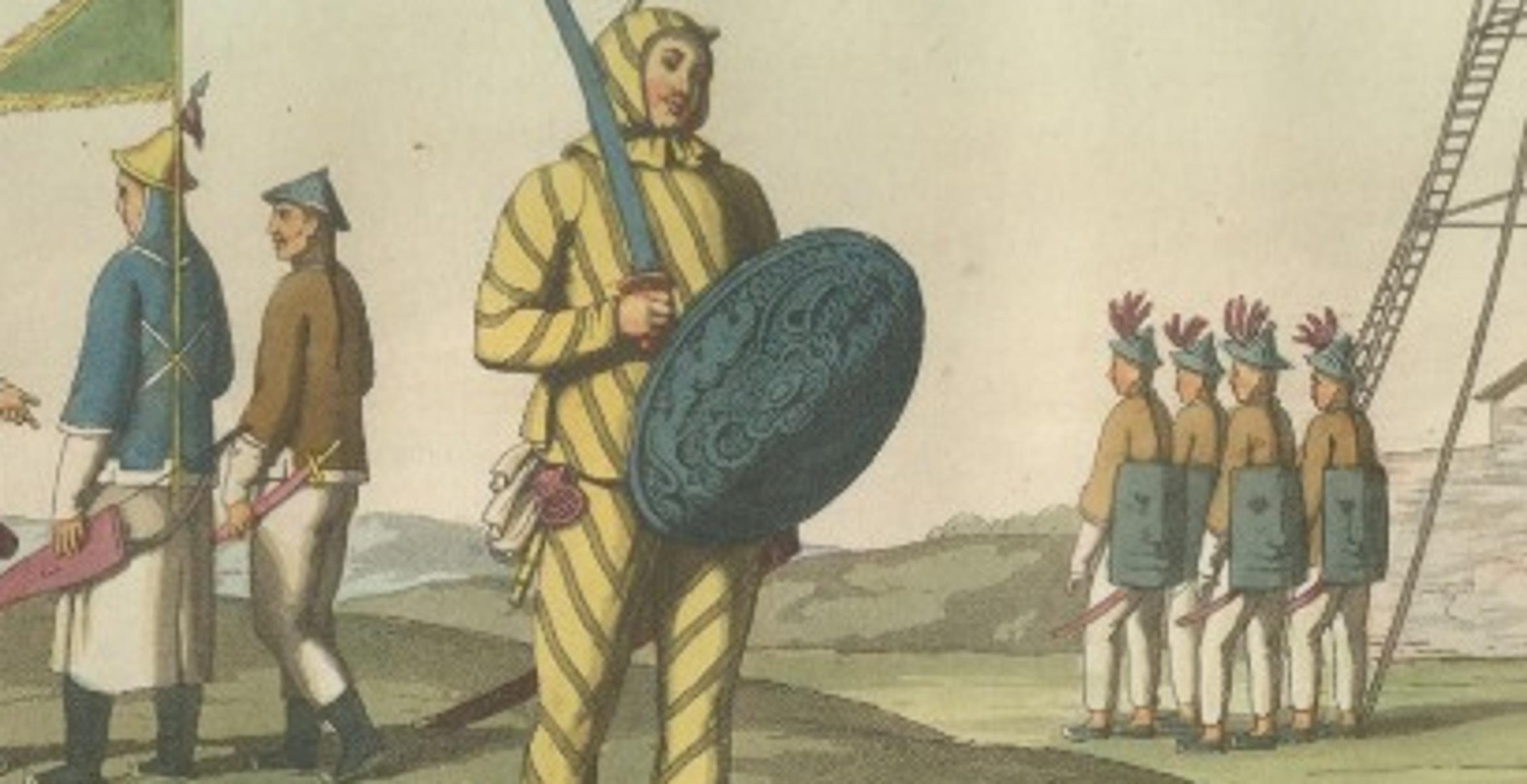 Chinese Infantry and Cavalry – Military Costumes, Ferrario, Florence, 1815