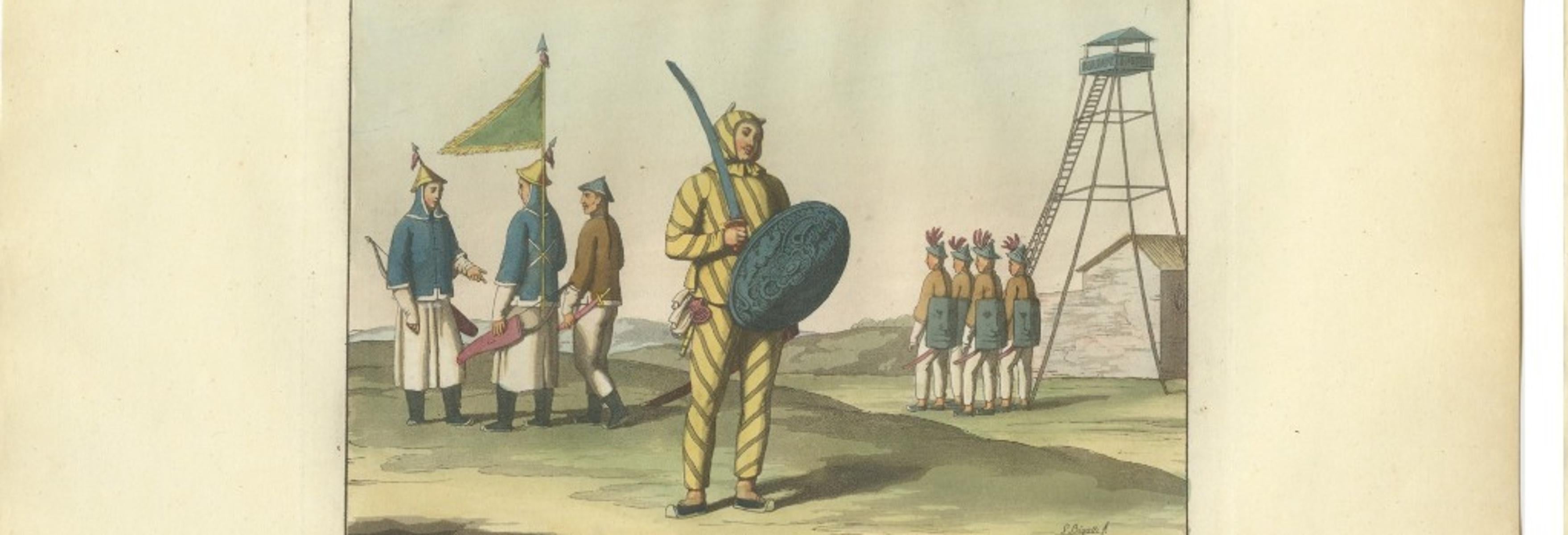 Chinese Infantry and Cavalry – Military Costumes, Ferrario, Florence, 1815