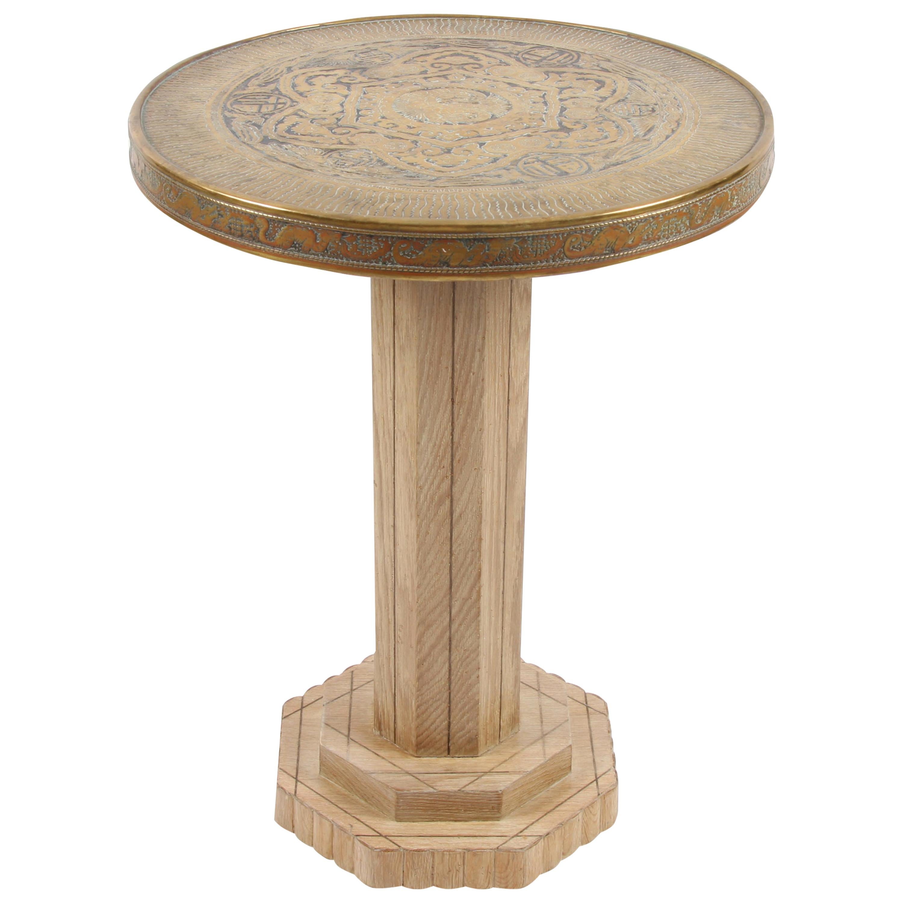 Chinese Influence Side Table For Sale