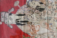 Chinese Ink and Colour on Fabric Painting, "Emperor"